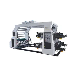 6 colors Roll plastic Printing Machine for logo, paper bags Flexographic Printing Machines