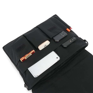 Unisex Messenger <b>Bag</b> Black <b>Canvas</b> Zipper Closure <b>Large</b> Capacity Daily Use All Seasons Men's Shoulder <b>Bag</b> - Product Image 2