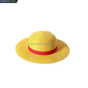 Sıcak satış kostüm parti animasyon türevleri cosplay kostüm tek parça luffy hasır şapka