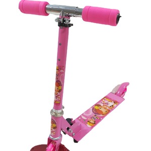 สกู๊ตเตอร์สองล้อสีชมพูสำหรับเด็ก ปรับความสูงได้ น้ำหนักเบา สำหรับเด็กอายุ 3 ปีขึ้นไป - Product Image 4