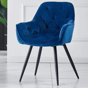 Petite <span class=keywords><strong>chaise</strong></span> de salle à manger moderne en métal de haute qualité, portable et stable, pour salon, maison ou hôtel - Product Image 4