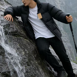 Chaqueta de Plumón Personalizada para <span class=keywords><strong>Hombre</strong></span>, Invierno, Estampado de Cebra, Casacas, Campera <span class=keywords><strong>Hombre</strong></span>, Puffer <span class=keywords><strong>Face</strong></span> - Product Image 2