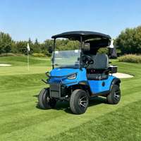 Voiture de golf électrique Rainbow Zero-Maintenance 4 places, batterie lithium LiFePO4 48V, moteur AC 5kW, longue autonomie, certifiée CE/DOT