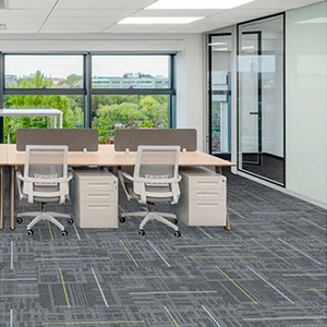 Modern Loop Pile <b>Puzzle</b> Pattern Square Carpet Tiles Interlocking Flooring with Non-Slip Backing 50x50cm for Hotel - Product Image 6