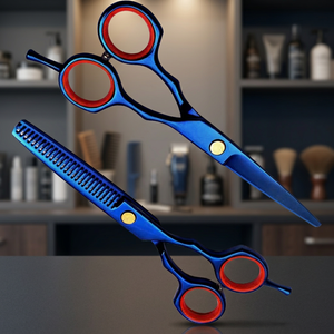 Ciseaux de coiffure professionnels OEM ASAP en acier inoxydable à haute teneur en carbone, ciseaux de barbier, ciseaux de coupe de cheveux pour salon, logo personnalisé - Product Image 3