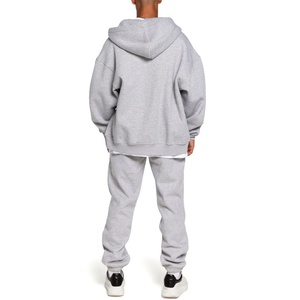 Casual Gym Customized Zip up Hoodie Jogger Set Sweatsuit <b>Plain</b> Activewear Wholesale Fleece Sport Set Men <b>Tracksuits</b> - Product Image 3