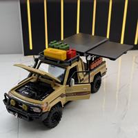 Modèle de voiture en alliage moulé sous pression à l'échelle 1:32, toutes les portes s'ouvrent, Land Cruiser LC79, tout-terrain, jouet pour enfants, collection, cadeau