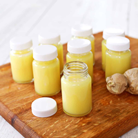 Bouteilles à jus, petits pots vides, bouteilles de shot de gingembre en verre, 4oz 60ml, 2oz, petites bouteilles de shot de gingembre en verre