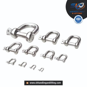 Stainless Steel 304 D Shackle with Nut <b>Bolt</b> Heavy Duty Screw Pin D Shackle Marine Grade Rigging Hardware for Lifting Marine - Product Image 3