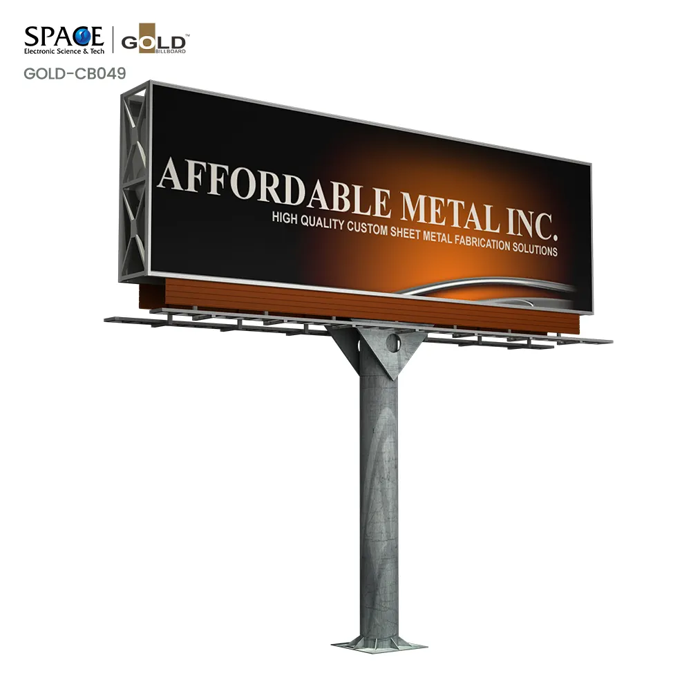 High quality aluminum profile light box for advertising used outdoor lighted signs /large size outdoor bill boards