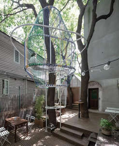 बच्चों के लिए बहु-कार्यात्मक आउटडोर मिश्र एल्यूमीनियम ट्रेहाउस पार्क के लिए सुरक्षा चढ़ाई प्ले संरचना 10 लोगों का समर्थन करता है - Product Image 6