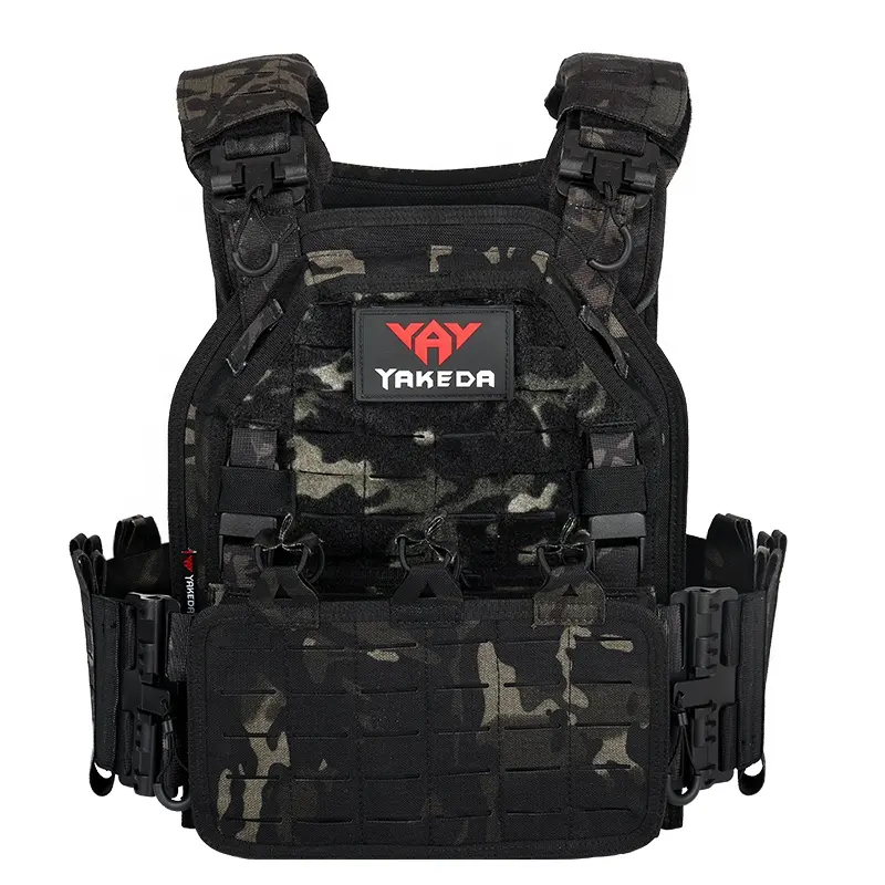 YAKEDA CP Colete gilet Tatico assalto equipaggiamento tattico Loadout piastra modulare portante nero CP Chaleco tattico