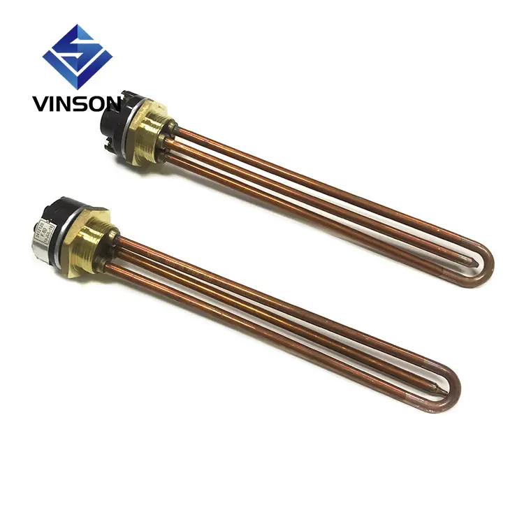 220V 800w 1200w 1500w 2000W 3000W adjustable temperture 30-80 degree Resistance water heater Immersion heater with thermostat