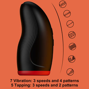 오데코 방수 남성 자위기구 진동기 귀두 마사지 성기능 지속력 강화 장난감 항공컵 디자인 남성용 컵 - Product Image 2