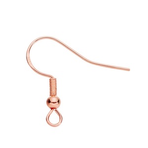 925 Sterling Silver Ear <b>Hooks</b> 15mm Drop Shape <b>Earring</b> Accessories For Jewelry Making Electroplated With Springs Wholesale 20mm - Product Image 4