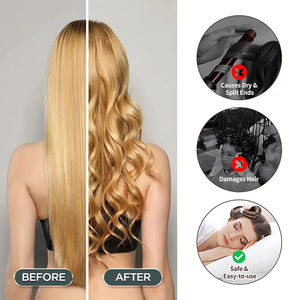 Bigoudi sans chaleur avec crochet, outil de coiffage en tissu <span class=keywords><strong>pour</strong></span> grandes ondulations, <span class=keywords><strong>bandeau</strong></span> en mousse <span class=keywords><strong>pour</strong></span> coiffure de nuit - Product Image 4