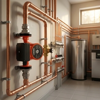 Pompe à fréquence variable haute performance pour chauffage par le sol et eau chaude sanitaire LPM25-130