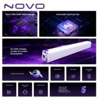 NOVO KNX Rail de rideau motorisé intelligent pour maison connectée - Utilisation intérieure au bureau, design luxueux, protection UV, moteur de rideau électrique