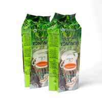 Sachets de thé en plastique de 240g pour l'emballage de thé en vrac laminé de qualité alimentaire sac à gousset latéral en papier d'aluminium sac scellé à l'arrière