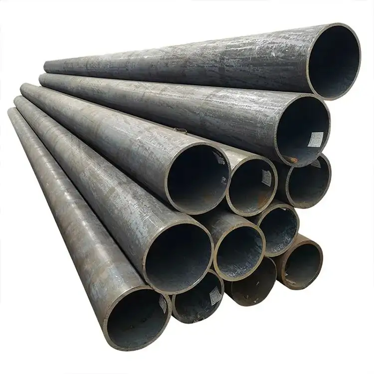 Tubulação de aço carbono 5l 80 aço carbono, tubulação de alta pressão de aço carbono sem costura e tubo quadrado