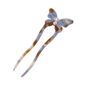 Horquilla de pelo de acetato de diamante elegante Dowell con diseño de flores Accesorio de regreso a la escuela para mujer - Product Image 4