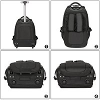 Sac à dos à roulettes pour adultes d'affaires et écoliers livres court voyage sac multifonction étanche