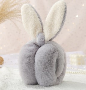 Vente en gros d'<span class=keywords><strong>oreille</strong></span> de <span class=keywords><strong>lapin</strong></span> d'hiver pour dames <span class=keywords><strong>cache</strong></span>-oreilles en fausse fourrure chaud défendre froid pliant mignon étudiant <span class=keywords><strong>cache</strong></span>-oreilles en peluche - Product Image 4
