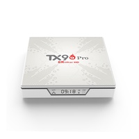Nuevo Android Smart TV Box TX90 PRO Quad Core 8K H618 Android 14.0 2.4/5.8G WiFi + Receptor BT Reproductor de Red Set Top Box Blanco
