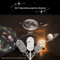 Projecteur d'étoiles et d'aurores boréales portable blanc moderne, alimenté par USB, mini lampe LED ultra-claire, lumière d'ambiance romantique nocturne