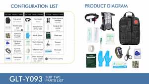 Sac tactique portable en nylon avec logo personnalisé, trousse de premiers soins, kit de survie pour aventures en plein air, cadeau promotionnel d'entreprise, sérigraphie - Product Image 4