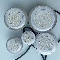 La lampe extérieure imperméable de jardin a mené la source lumineuse carrée ronde de radiateur de module d'éclairage routier