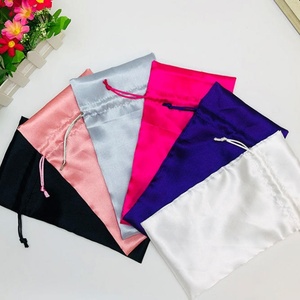Satin Eco-Friendly Fashion Jewelry Cosmetics Bundle Bag for Gift Use Dust-Proof 10x15cm - Product Image 6