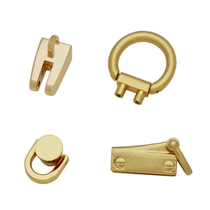 Factory hot sale bag screw nail rivet strap connector high end handbag chian metal strap hook hardware accessories for purse