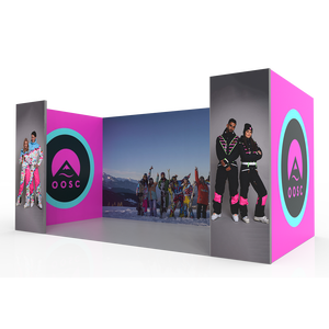 Esposizione dello schermo della cabina mostre supporti a parete 3X6 Design della convenzione installazione rapida tuta da sci portatile mostra esposizione - Product Image 3