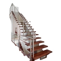 Prima – escalier en fonte à faisceau moyen, escalier en acier avec un excellent prix, escalier droit