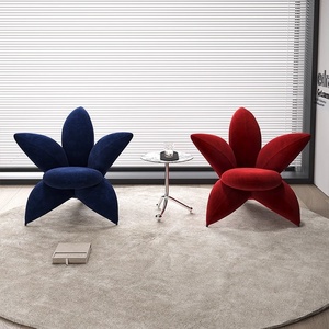Fauteuil Lilies Petal, design italien minimaliste, <span class=keywords><strong>tendance</strong></span> créative, en tissu de forme spéciale, design haut de gamme, fauteuil de loisirs individuel pour salon - Product Image 2