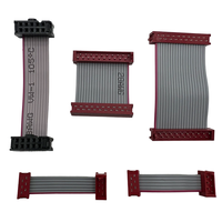 Câble ruban plat personnalisé avec câble plat flexible de type micro-match rouge de 1.27mm 2.54mm Câble plat de type micro-match
