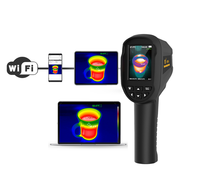 Shock Proof Fire Truck Thermographie Camera Fire Detection Sun Panel Industrial Thermal Imager With Wifi & Waterproof
