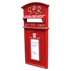 GR Trending Letters Only Soporte para postes delanteros Montado en la pared Nuevo estilo Increíble buzón para suministros al aire libre Color rojo pintado - Product Image 1