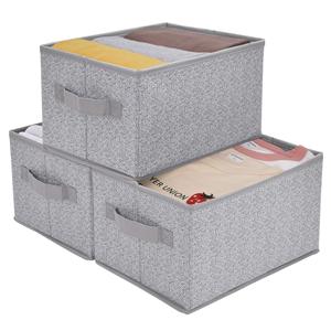 Custom Logo Fabric Closet Storage Bins Clothes Storage Baskets Organizers Cube Boxes With Label Holder
