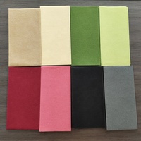 Serviettes en papier au toucher de lin, Serviettes de table de couleur en tissu aéré