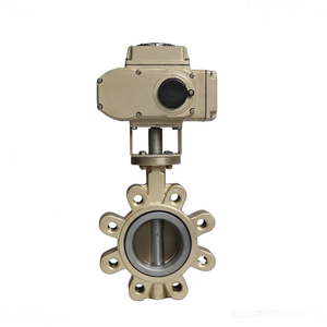 Vanne papillon électrique motorisée en acier inoxydable COVNA avec fenêtre de 90 jours, commande électrique, PTFE, AC220V DN50 - Product Image 1