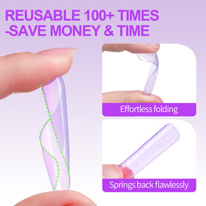 Phần Mở Rộng Móng Tay 144 cái/hộp Macaron Acrylic Móng Tay Giả Gel Đánh Bóng Khuôn Khắc Bảo Hiểm Đầy Đủ Press-On Móng Tay Làm Móng Tay Công Cụ - Product Image 5