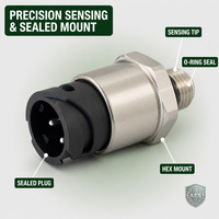 Transmetteur de pression de carburant X00E50214099, capteur de pression en acier inoxydable avec filetage M14x1.5 pour la réparation de moteurs industriels MTU