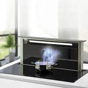 Hotte de cuisine personnalisée, haute qualité, vente en gros, ouverture automatique, prix descendant, extracteur externe, ventilation de la hotte