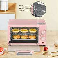 Four électrique visuel multifonctionnel en acier inoxydable 600W avec commande mécanique pour la pâtisserie domestique, personnalisable directement de l'usine