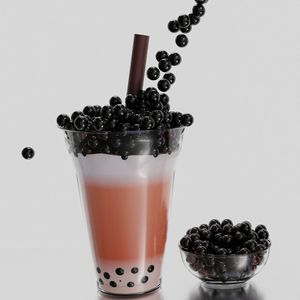 ลูกบอลมันสำปะหลังไข่มุกโบบาสีดำสำหรับร้านชานม - Product Image 4