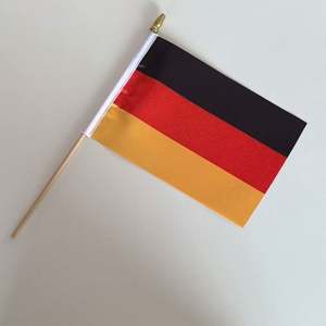 Drapeaux à main personnalisés OEM ODM 4x6 5x8 11x18 pouces, drapeaux de pays à agiter avec logo - Petites tailles mini - Product Image 5