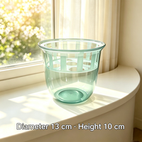 Pot de fleurs hydroponique haute transparence avec panier de plantation, vase en plastique transparent pour tulipes, jacinthes, pothos, décoration intérieure