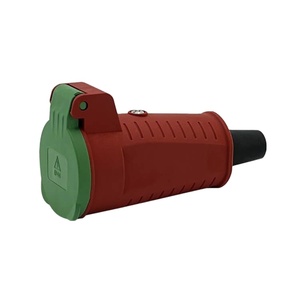 <span class=keywords><strong>Prise</strong></span> électrique industrielle standard danoise ZNPON 16A avec couvercle, <span class=keywords><strong>prise</strong></span> murale AC 250V verte et orange, IP44 S134K, pratique - Product Image 2